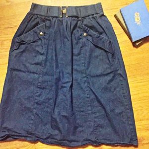 Vintage 1980s Denim Skirt